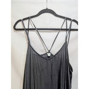 Aerie Black Modal Maxi Slip Dress Women’s XL